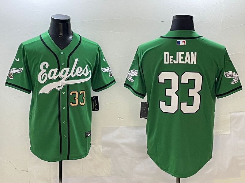 Men Philadelphia Eagles #33 Dejean Green three generations Jointly Name 2025 Nike Limited NFL Jersey style 21->philadelphia eagles->NFL Jersey